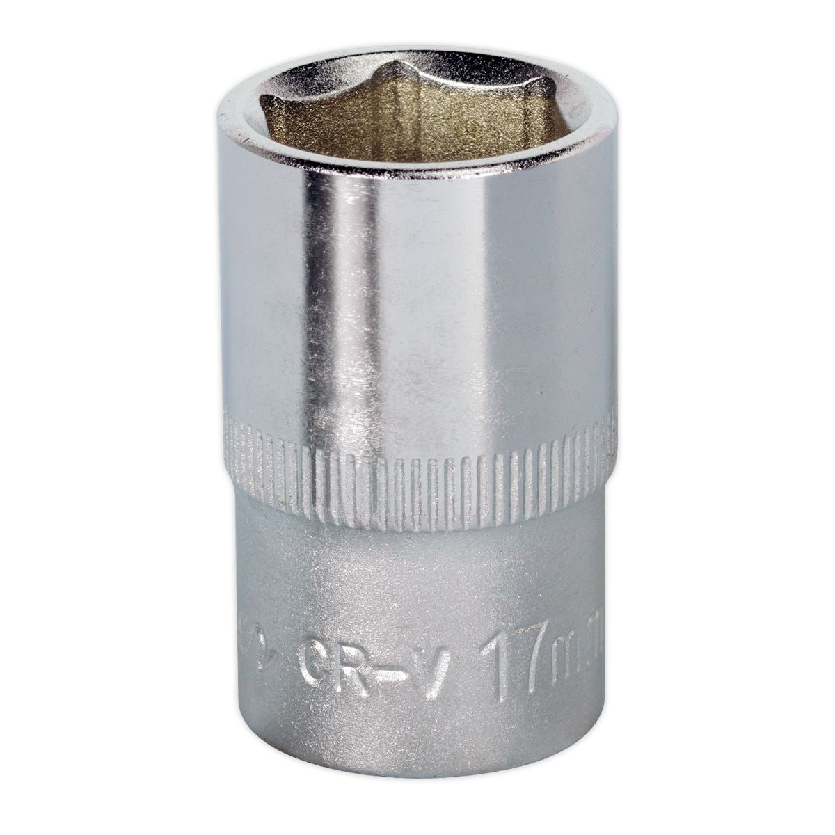 Sealey 17mm WallDrive Standard Length Chrome Socket 1/2"Sq Drive S1217