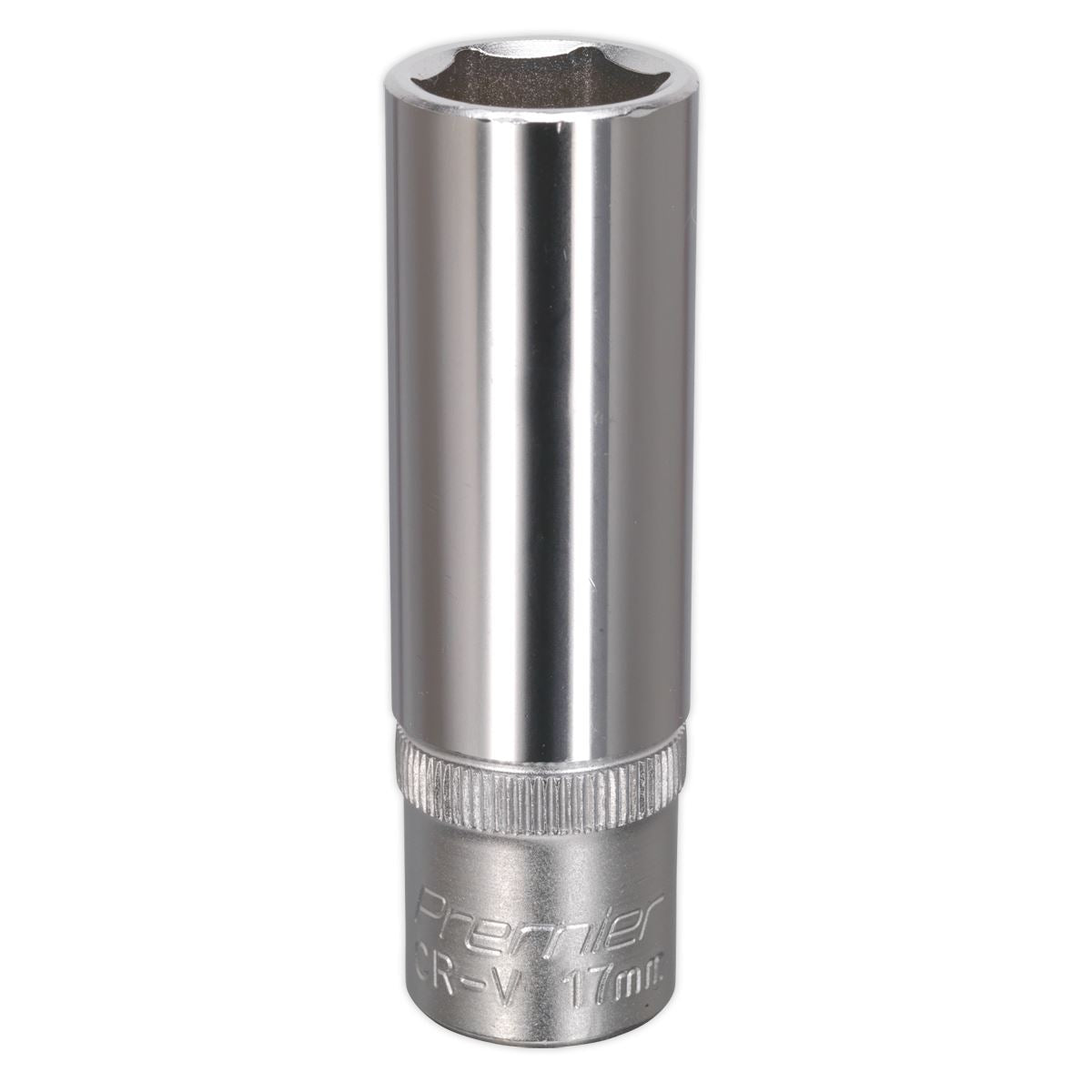 Sealey 17mm Deep Metric WallDrive Socket 1/2"Sq Drive Chrome S1217D