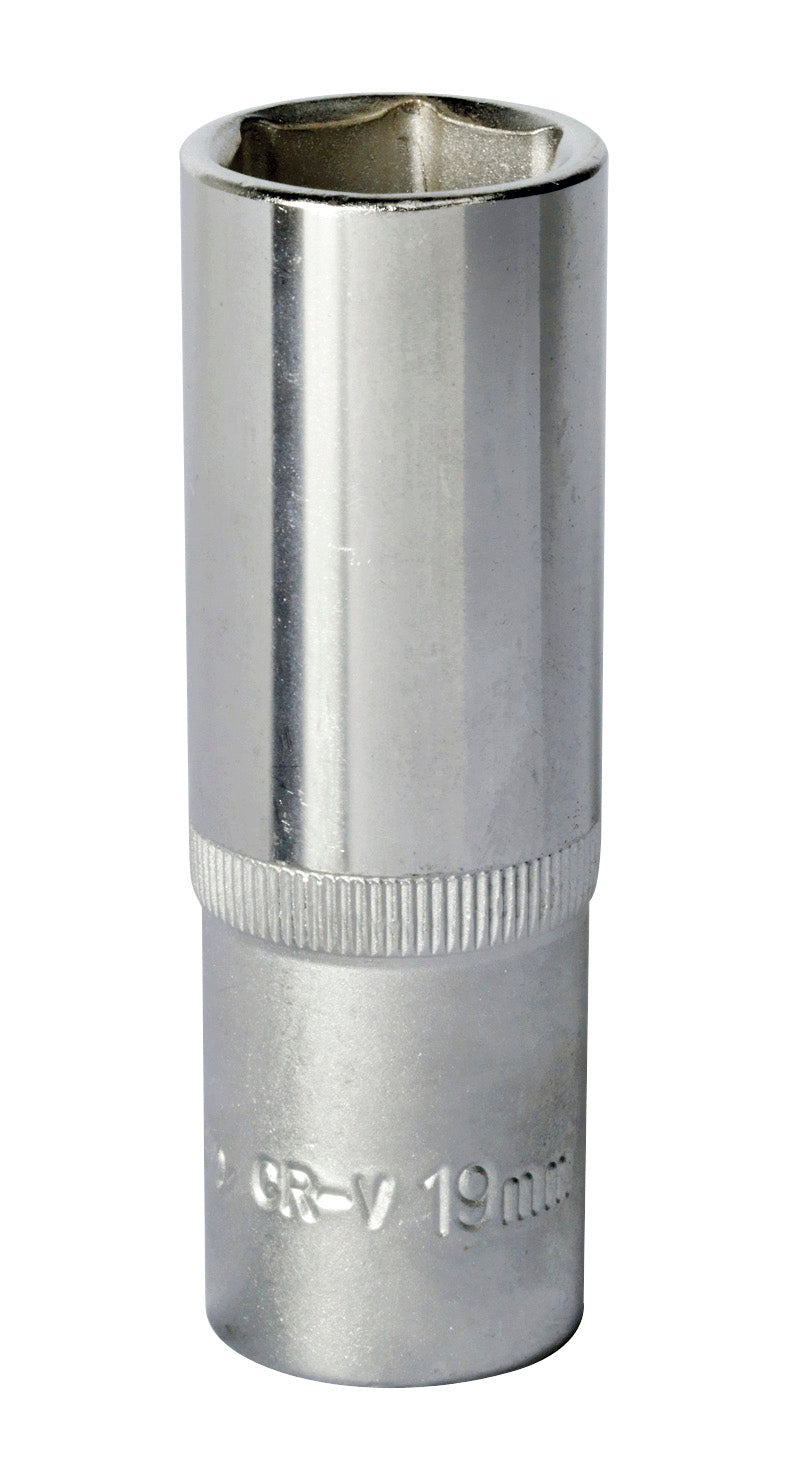 Sealey 19mm Deep Metric WallDrive Socket 1/2"Sq Drive Chrome S1219D