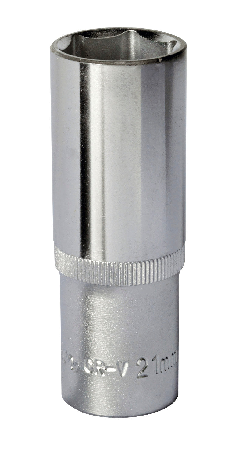 Sealey 21mm Deep Metric WallDrive Socket 1/2"Sq Drive Chrome S1221D