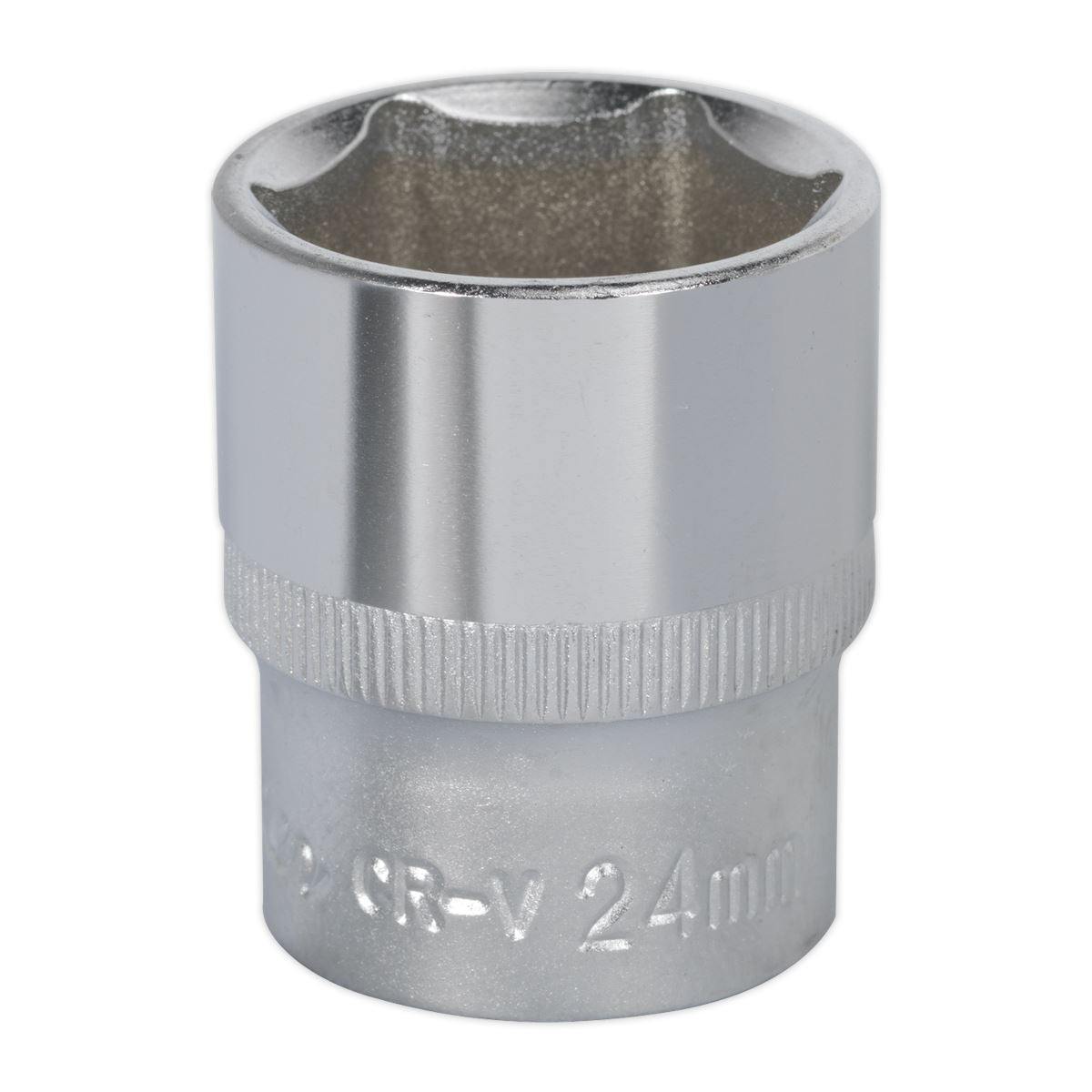 Sealey 24mm WallDrive Standard Length Chrome Socket 1/2"Sq Drive S1224