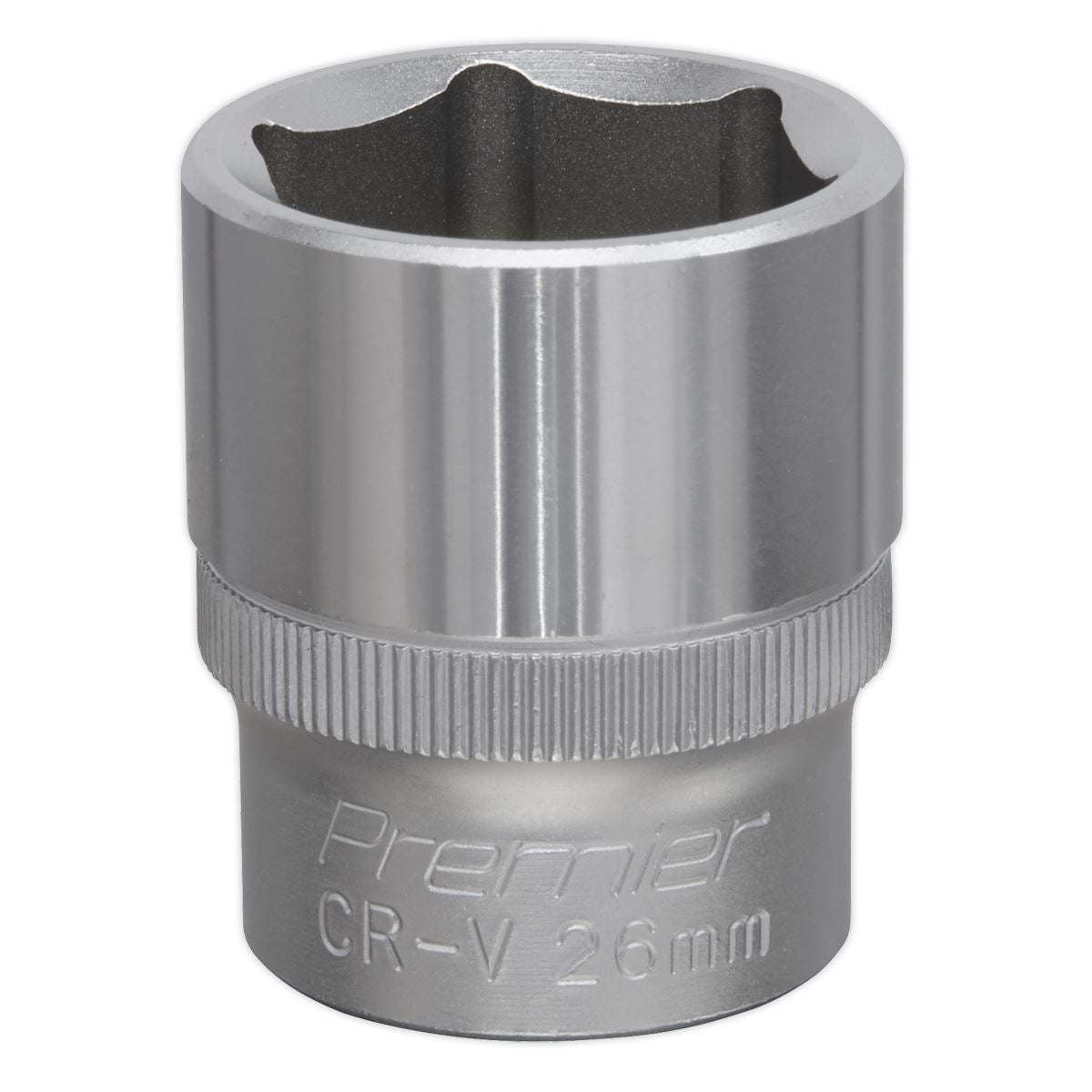 Sealey 26mm WallDrive Standard Length Chrome Socket 1/2"Sq Drive S1226