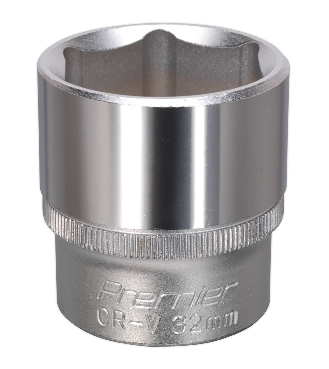 Sealey 32mm WallDrive Standard Length Chrome Socket 1/2"Sq Drive S1232