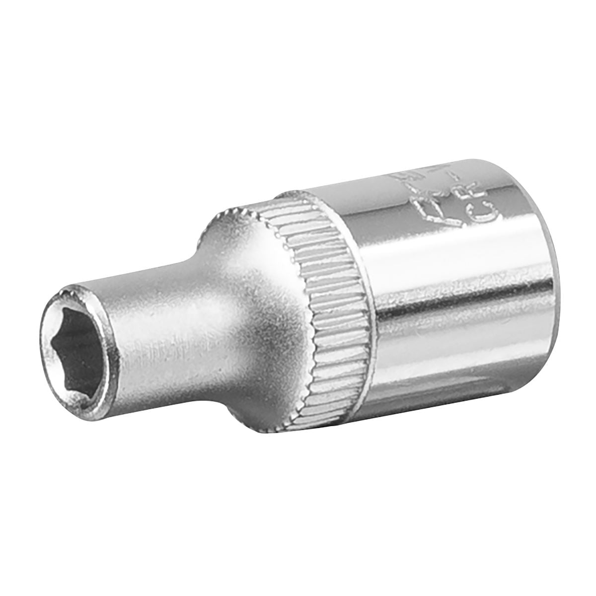 Sealey 4mm 1/4"D Metric WallDrive Chrome Socket Standard Length 6 Point S1404