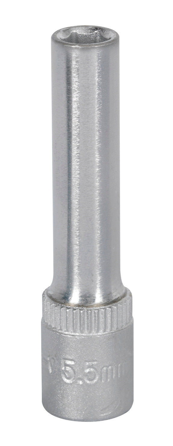Sealey Metric Socket 5.5mm Deep 1/4"Sq Drive WallDrive S14055D