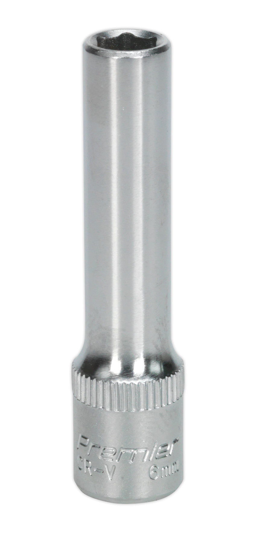 Sealey Metric Socket 6mm Deep 1/4"Sq Drive WallDrive S1406D
