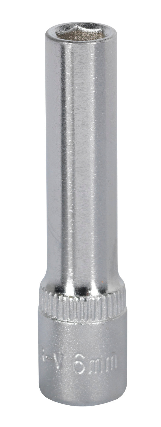 Sealey Metric Socket 6mm Deep 1/4"Sq Drive WallDrive S1406D