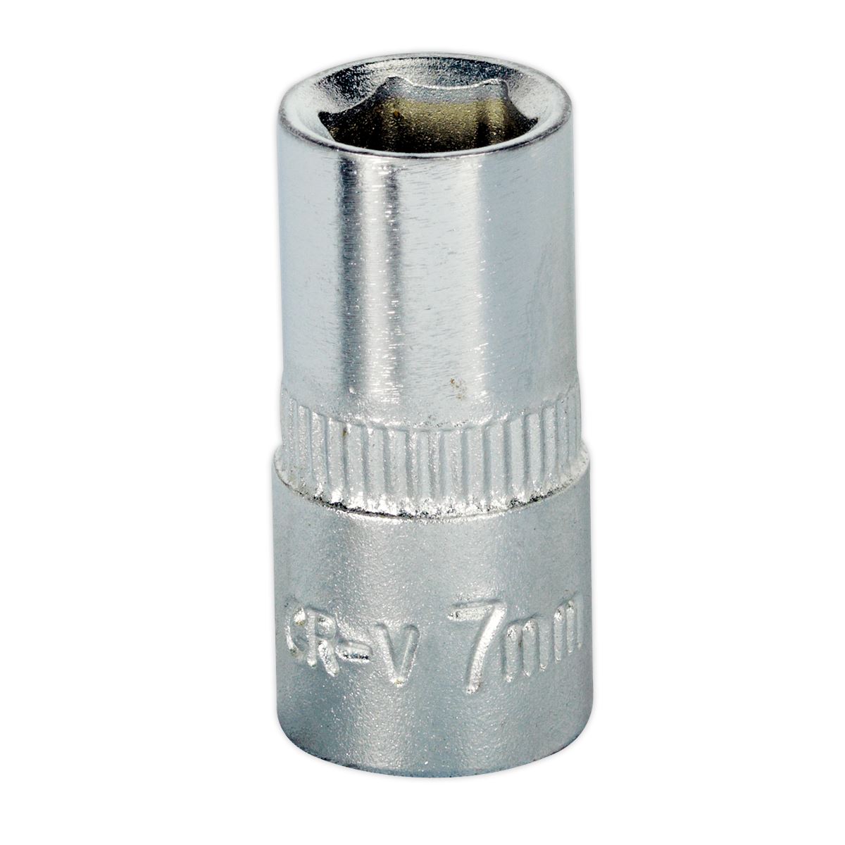 Sealey 7mm 1/4"D Metric WallDrive Chrome Socket Standard Length 6 Point S1407