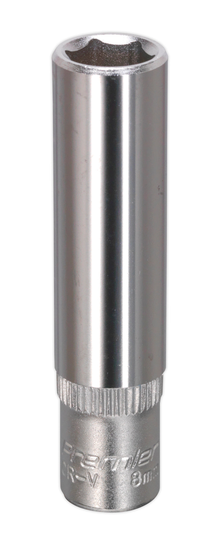 Sealey Metric Socket 8mm Deep 1/4"Sq Drive WallDrive S1408D