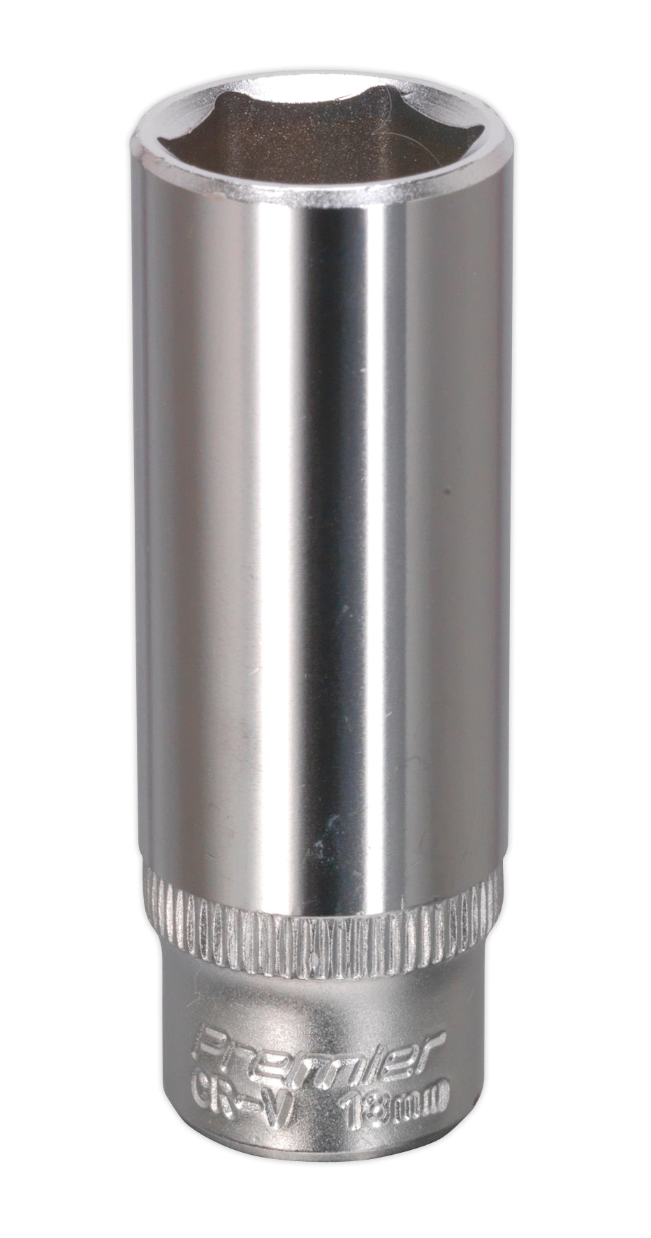 Sealey Metric Socket 13mm Deep 1/4"Sq Drive WallDrive S1413D