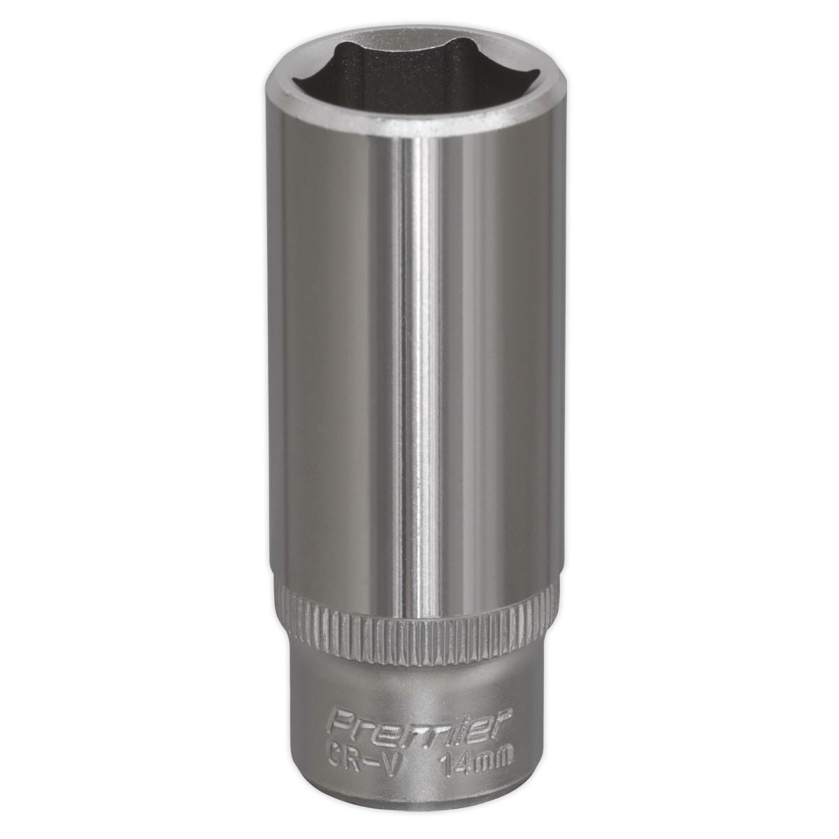 Sealey Metric Socket 14mm Deep 1/4"Sq Drive WallDrive S1414D