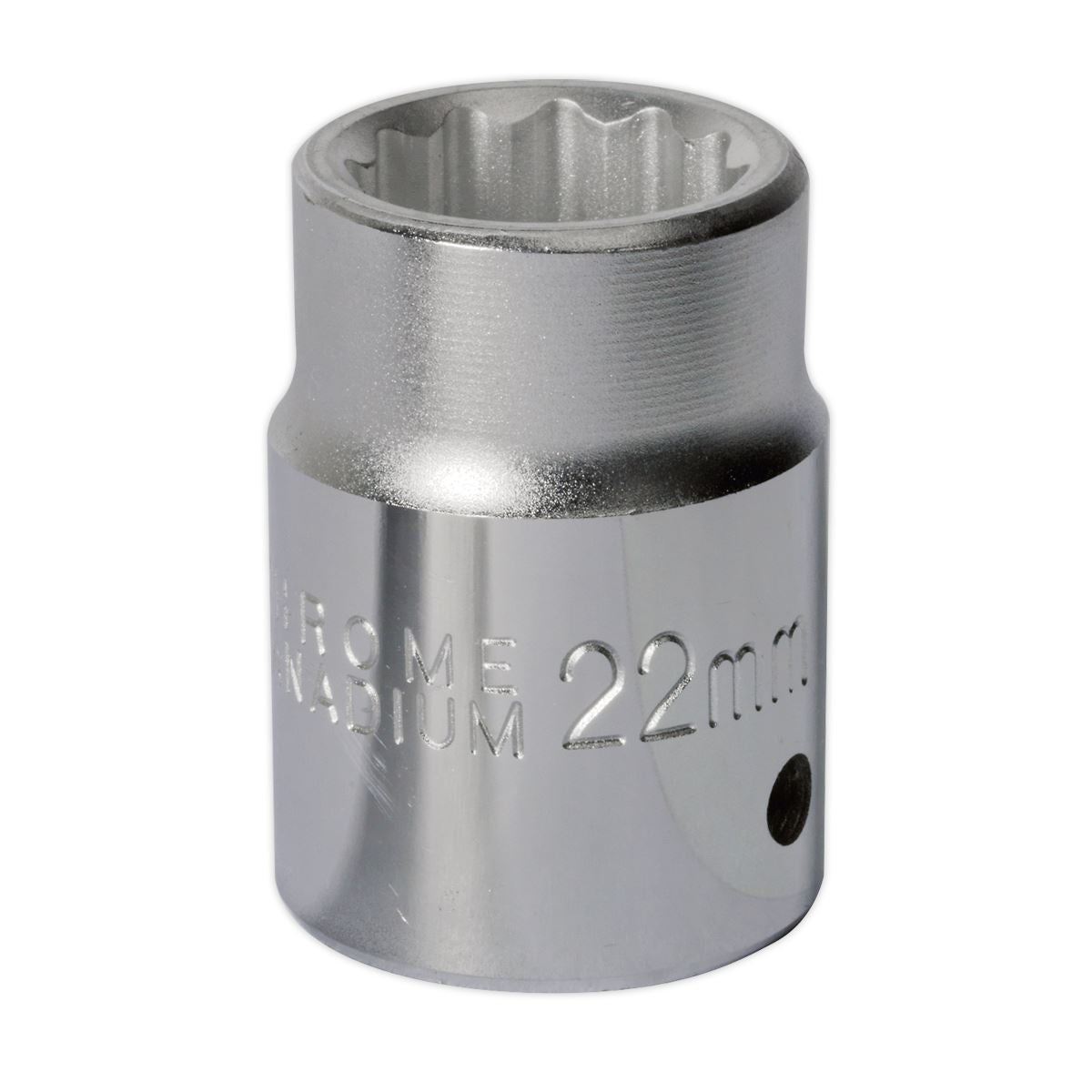 Sealey 22mm 3/4"Sq Drive Standard WallDrive Socket 12pt Chrome S34/22