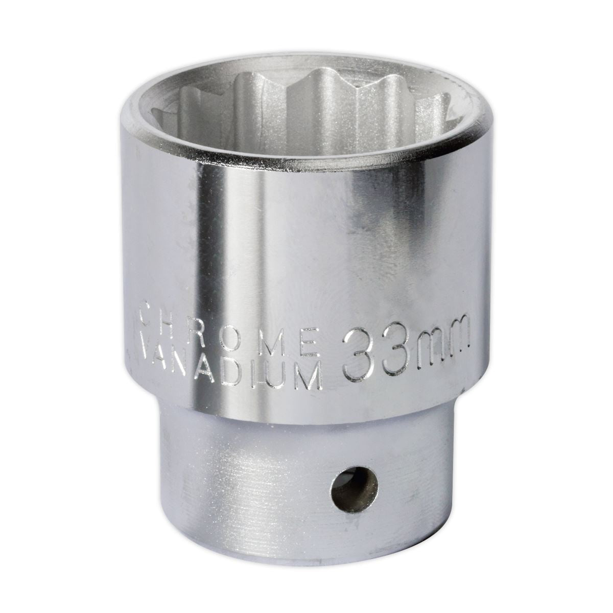 Sealey 33mm 3/4"Sq Drive Standard WallDrive Socket 12pt Chrome S34/33