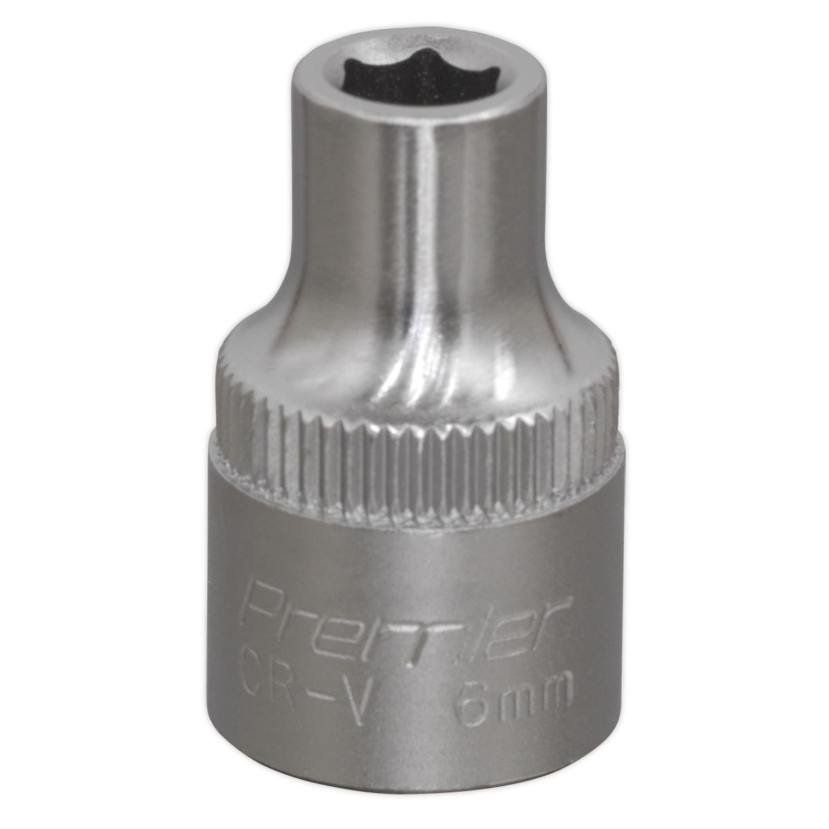 Sealey 3/8"Sq Drive Socket 6mm WallDrive Chrome Standard Length S3806