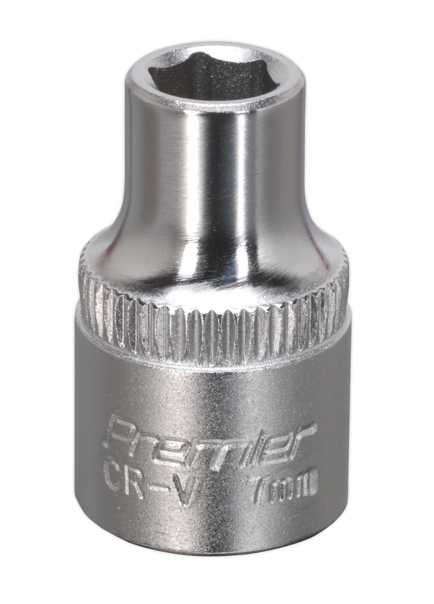 Sealey 3/8"Sq Drive Socket 7mm WallDrive Chrome Standard Length S3807