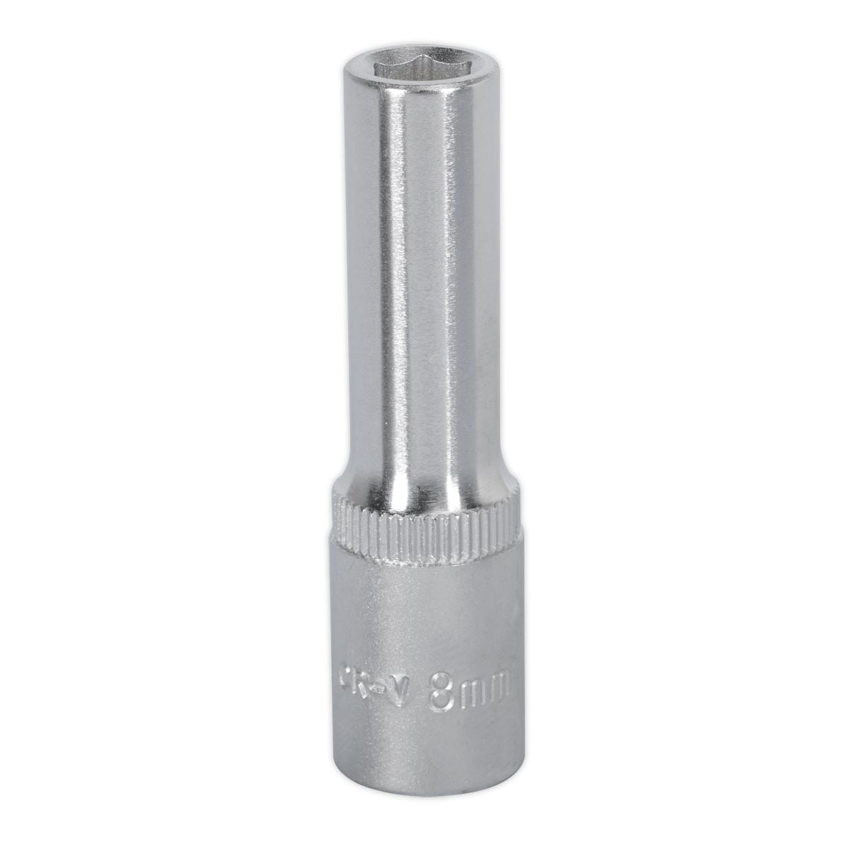 Sealey 8mm Deep 3/8"Sq Drive WallDrive Socket Chrome Hardened Tempered S3808D