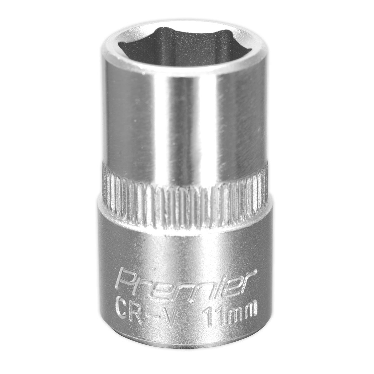 Sealey 3/8"Sq Drive Socket 11mm WallDrive Chrome Standard Length S3811