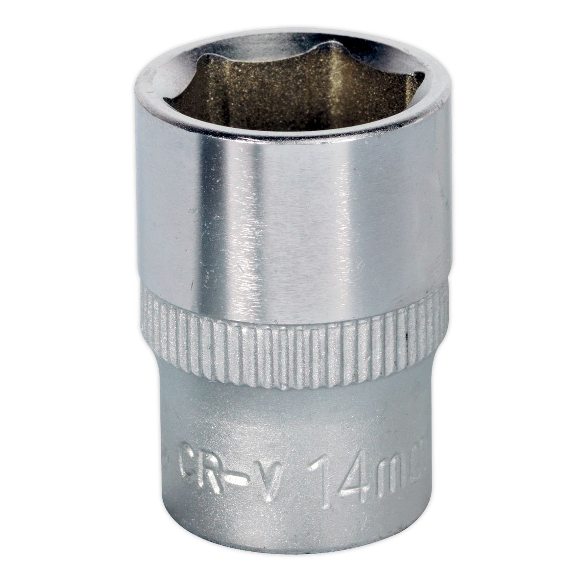 Sealey 3/8"Sq Drive Socket 14mm WallDrive Chrome Standard Length S3814