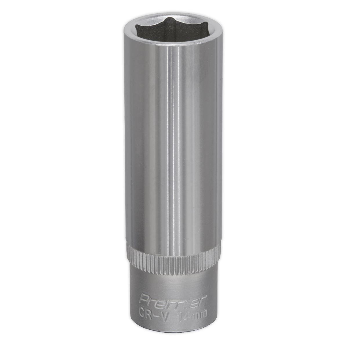 Sealey 14mm Deep 3/8"Sq Drive WallDrive Socket Chrome Hardened Tempered S3814D