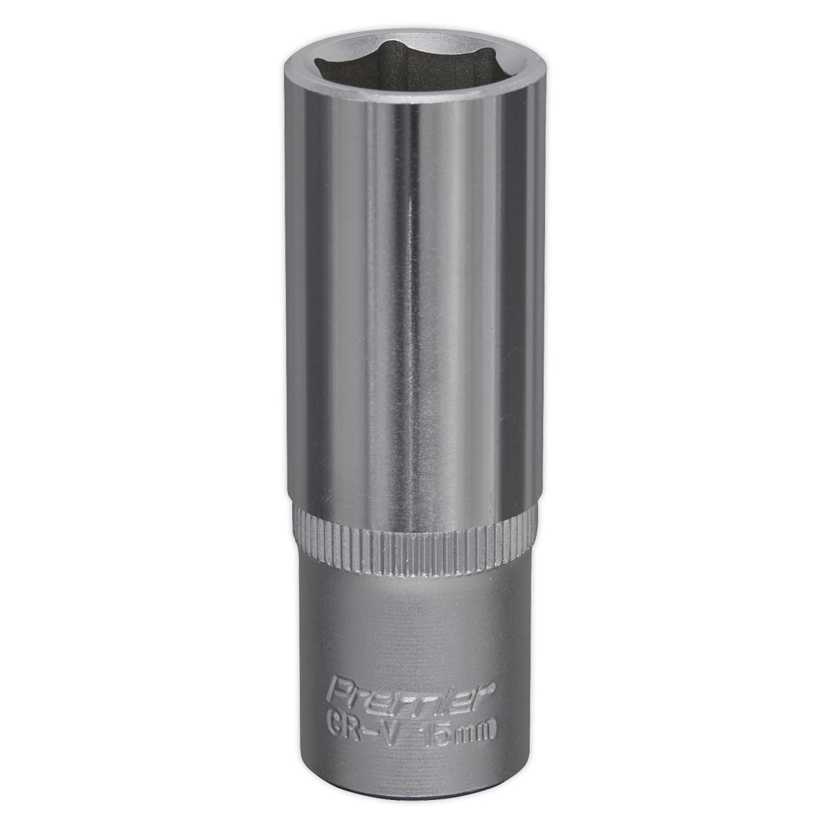 Sealey 15mm Deep 3/8"Sq Drive WallDrive Socket Chrome Hardened Tempered S3815D