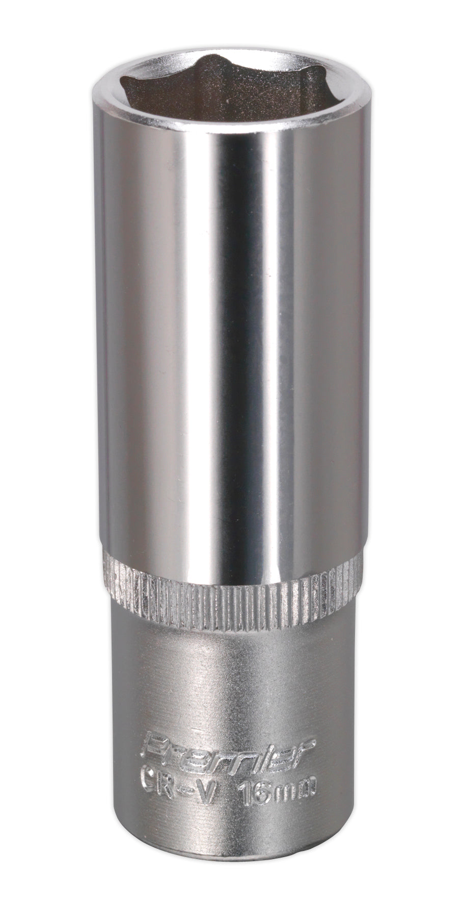 Sealey 16mm Deep 3/8"Sq Drive WallDrive Socket Chrome Hardened Tempered S3816D