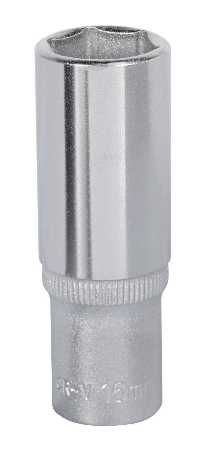 Sealey 16mm Deep 3/8"Sq Drive WallDrive Socket Chrome Hardened Tempered S3816D