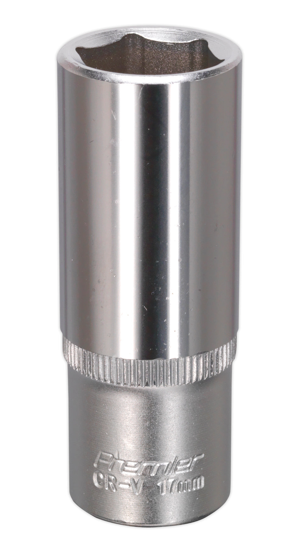 Sealey 17mm Deep 3/8"Sq Drive WallDrive Socket Chrome Hardened Tempered S3817D
