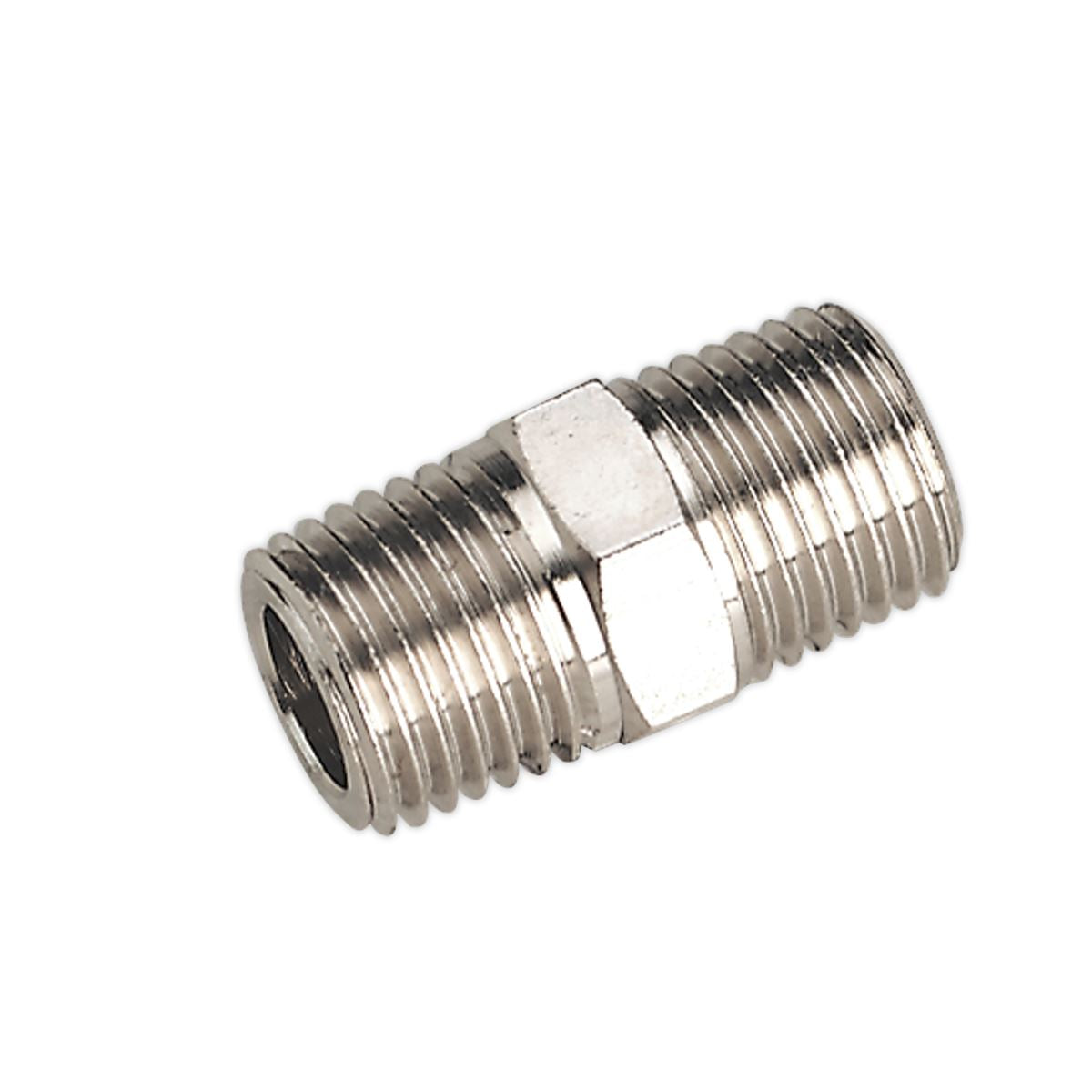 Sealey Double Male to Male Union 1/4"BSPT to 1/4"BSPT SA1/1414