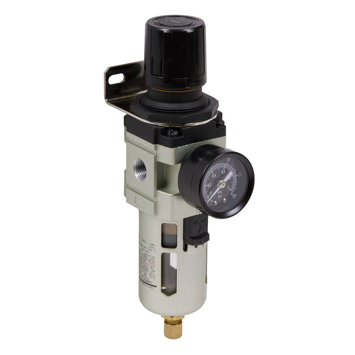 Sealey Air Filter Regulator Max Airflow 70cfm Inlet 1/4" BSP SA106FR