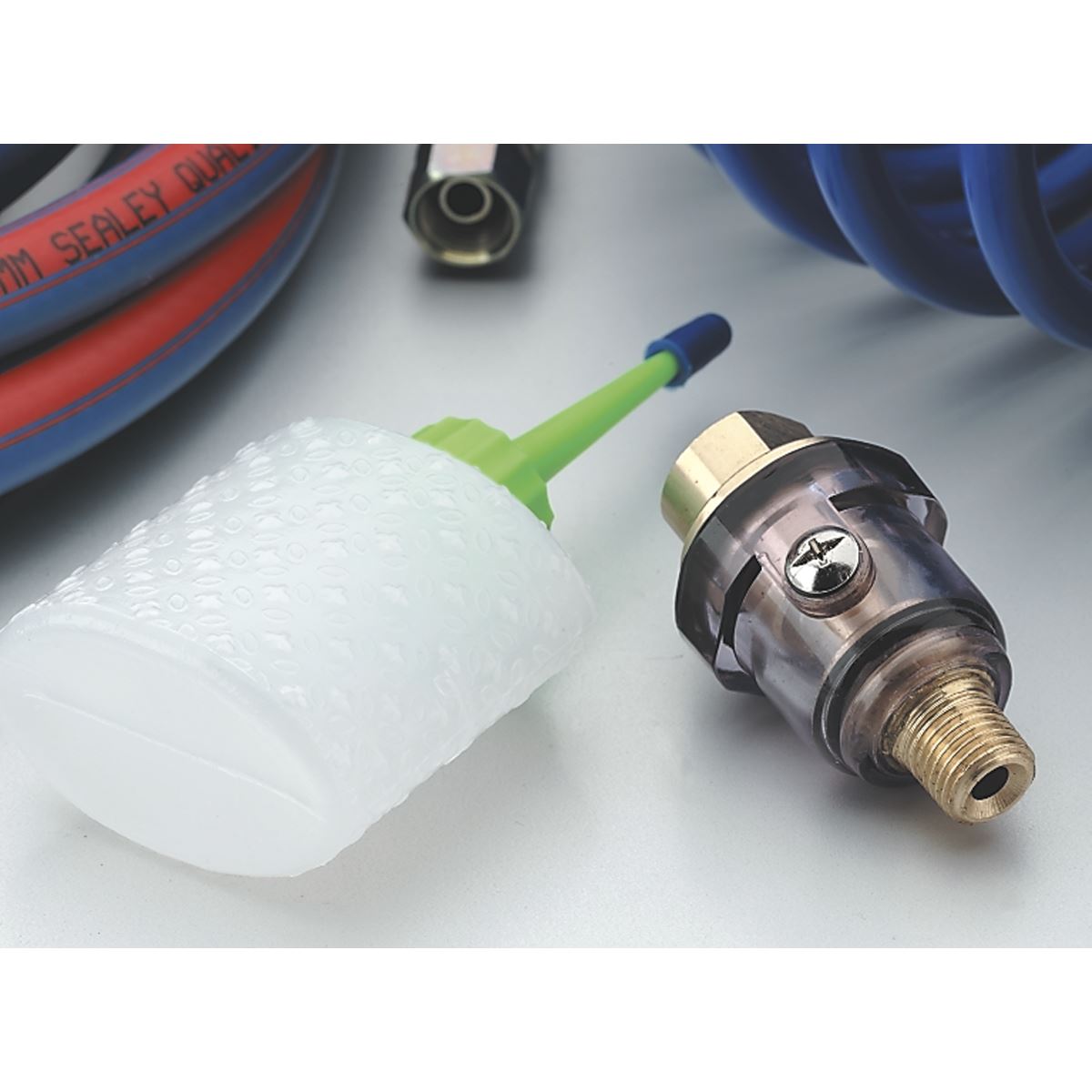 Sealey Mini In Line Air Tool Oiler 1/4"BSP With Filler SA111