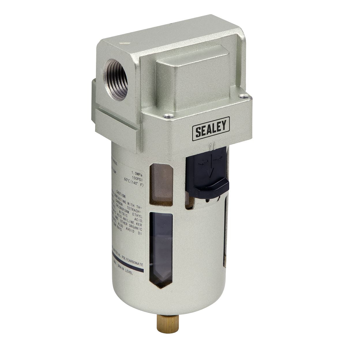 Sealey Air Filter Max Airflow 140cfm Inlet 1/2" Bsp SA206F