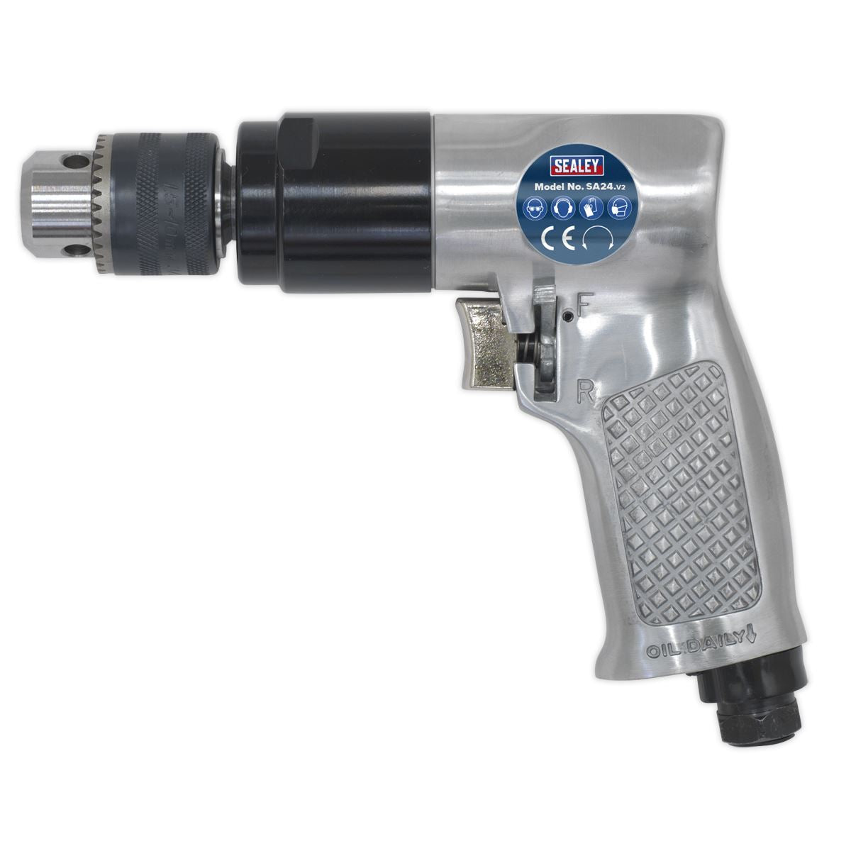 Sealey Air Drill �10mm 1800rpm Reversible SA24