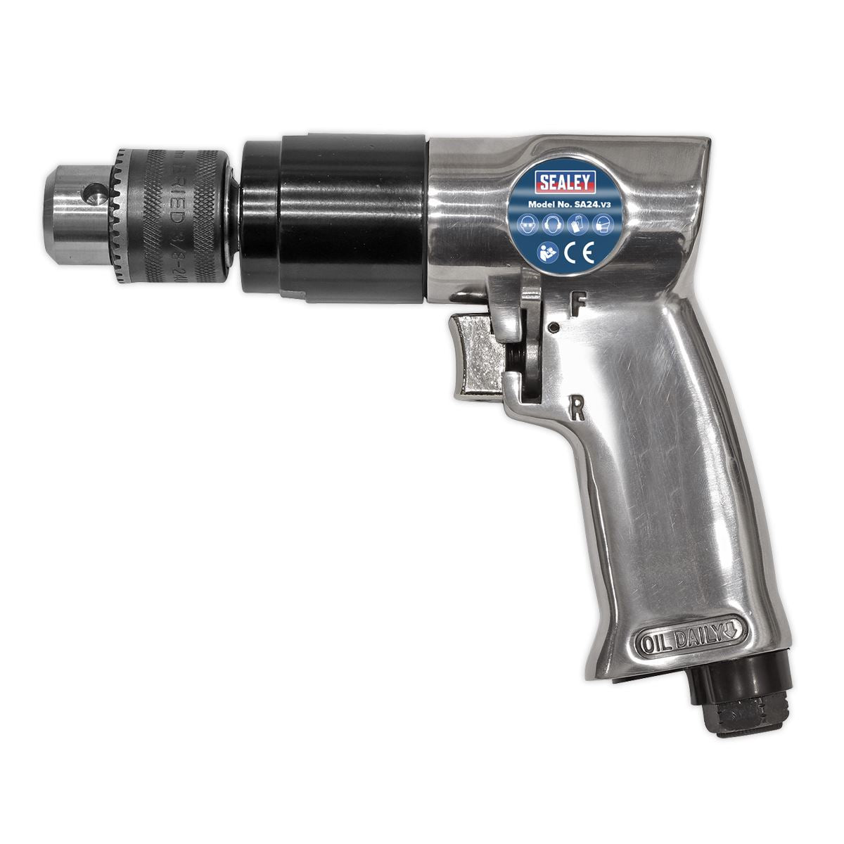 Sealey Air Drill �10mm 1800rpm Reversible SA24