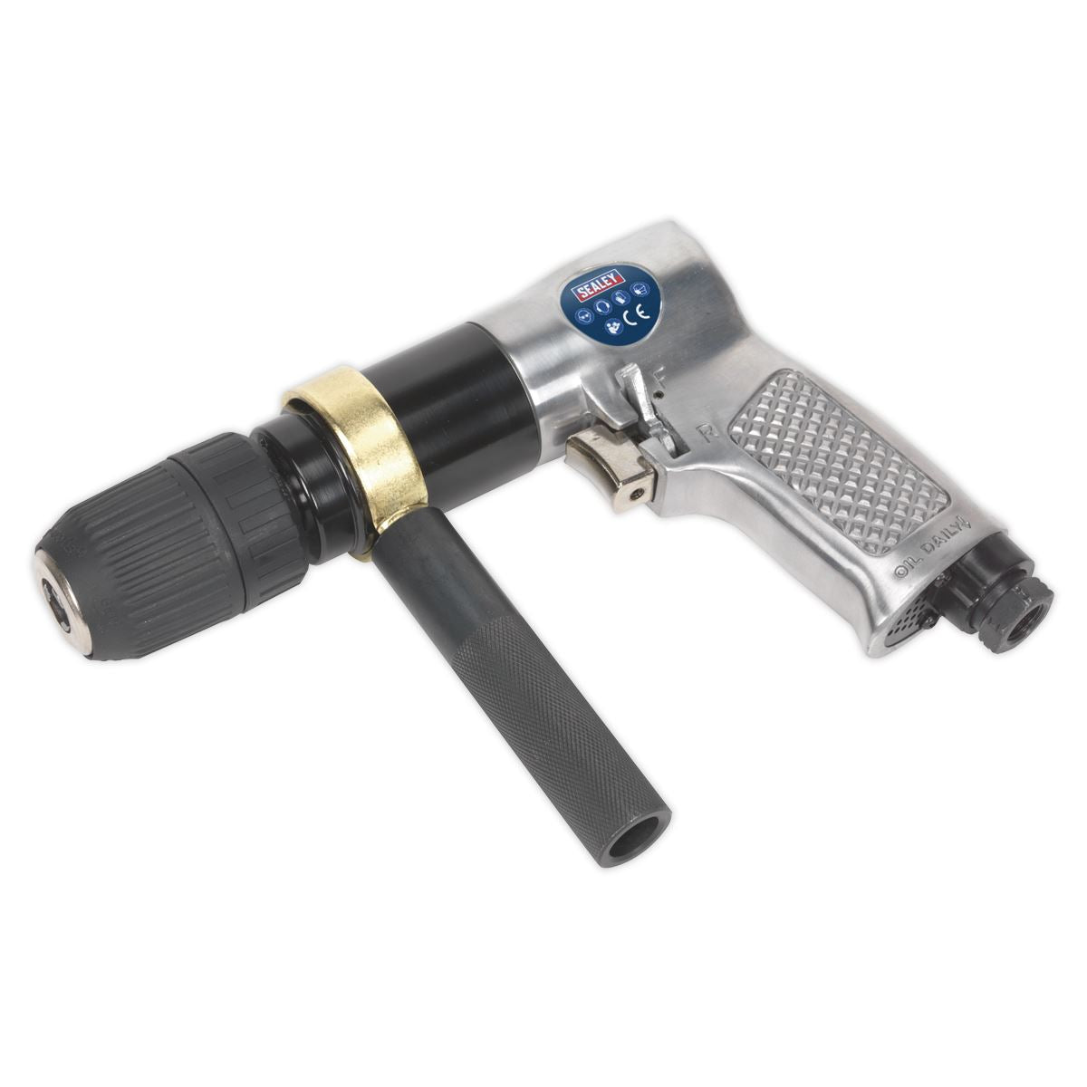 Sealey Air Drill �13mm 700rpm Reversible Keyless Chuck SA27