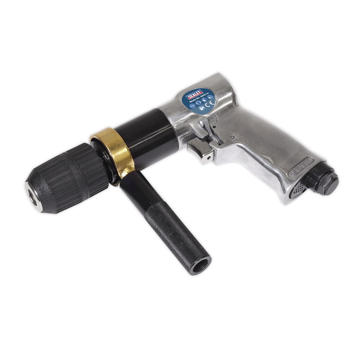 Sealey Air Drill �13mm 700rpm Reversible Keyless Chuck SA27