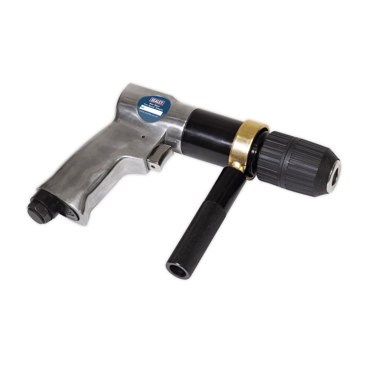 Sealey Air Drill �13mm 700rpm Reversible Keyless Chuck SA27