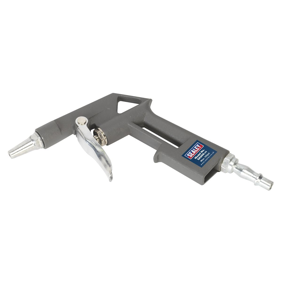 Sealey Air Blow Gun With Quick Release Connector Max Pressure 110 PSI SA304