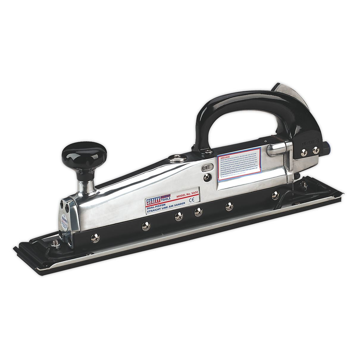 Sealey Air Long Bed Sander 400 x 70mm Twin Piston In-line SA32