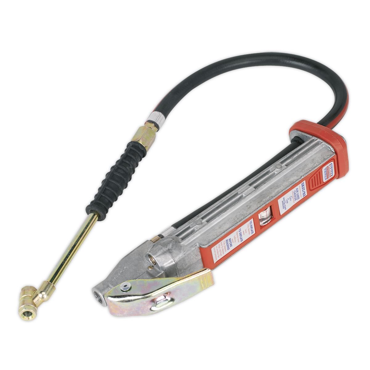 Sealey Professional Tyre Inflator with Twin Push-On Connector SA37/93