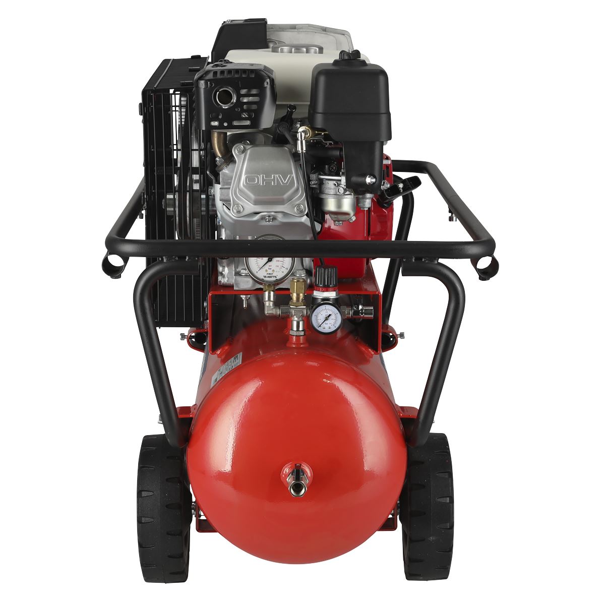 Sealey Air Compressor 50L Belt Drive Petrol Engine 5.5hp SA5055