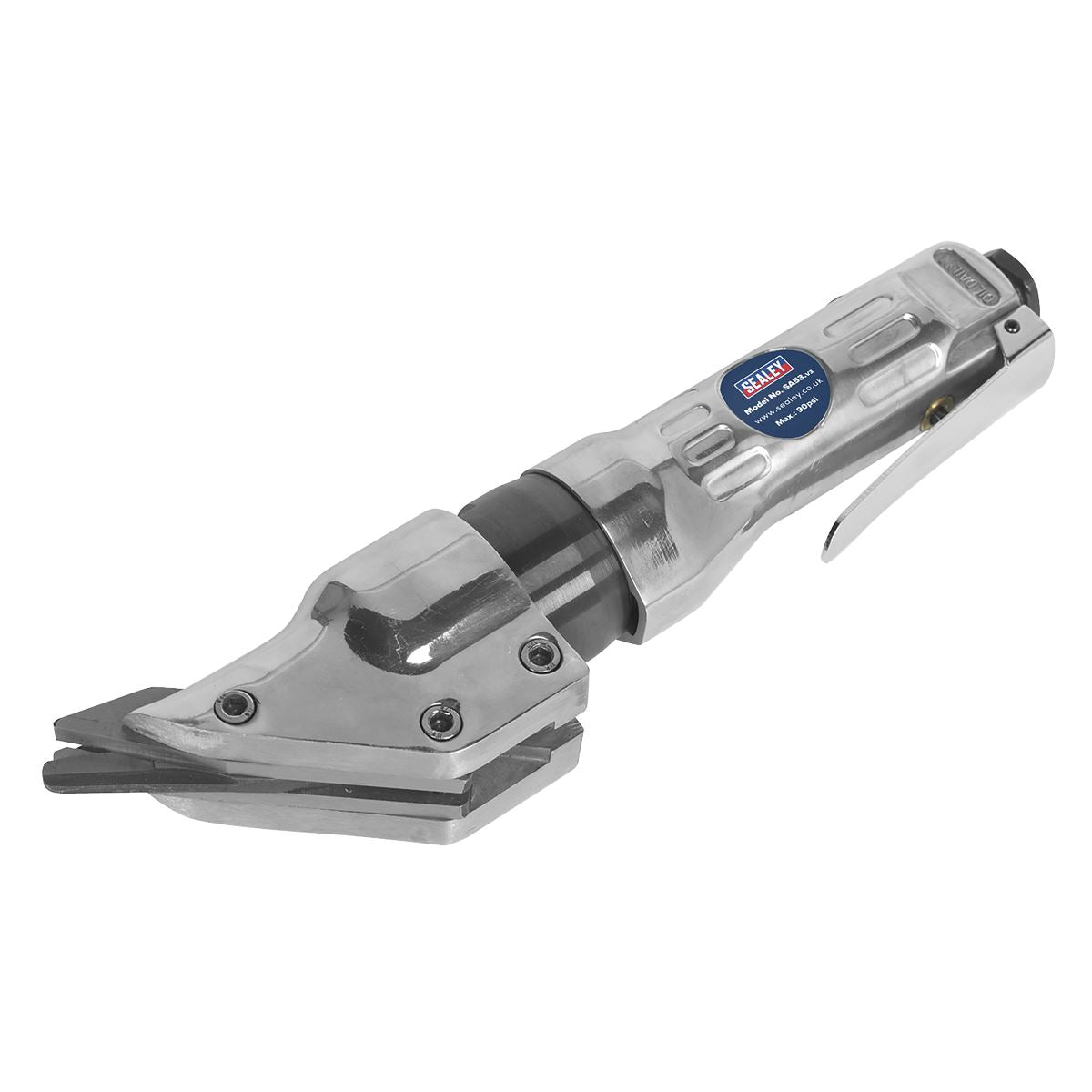 Sealey Air Powered Tin Shears For Sheet Metal Max Cut 1.2mm SA53