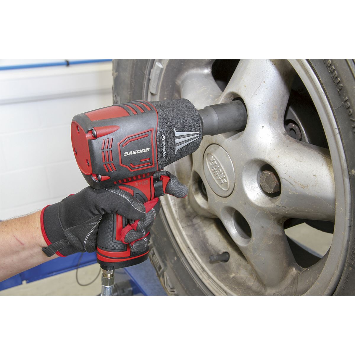Sealey Composite Air Impact Wrench 1/2"D Twin Hammer 1050lb.ft 1428Nm SA6006