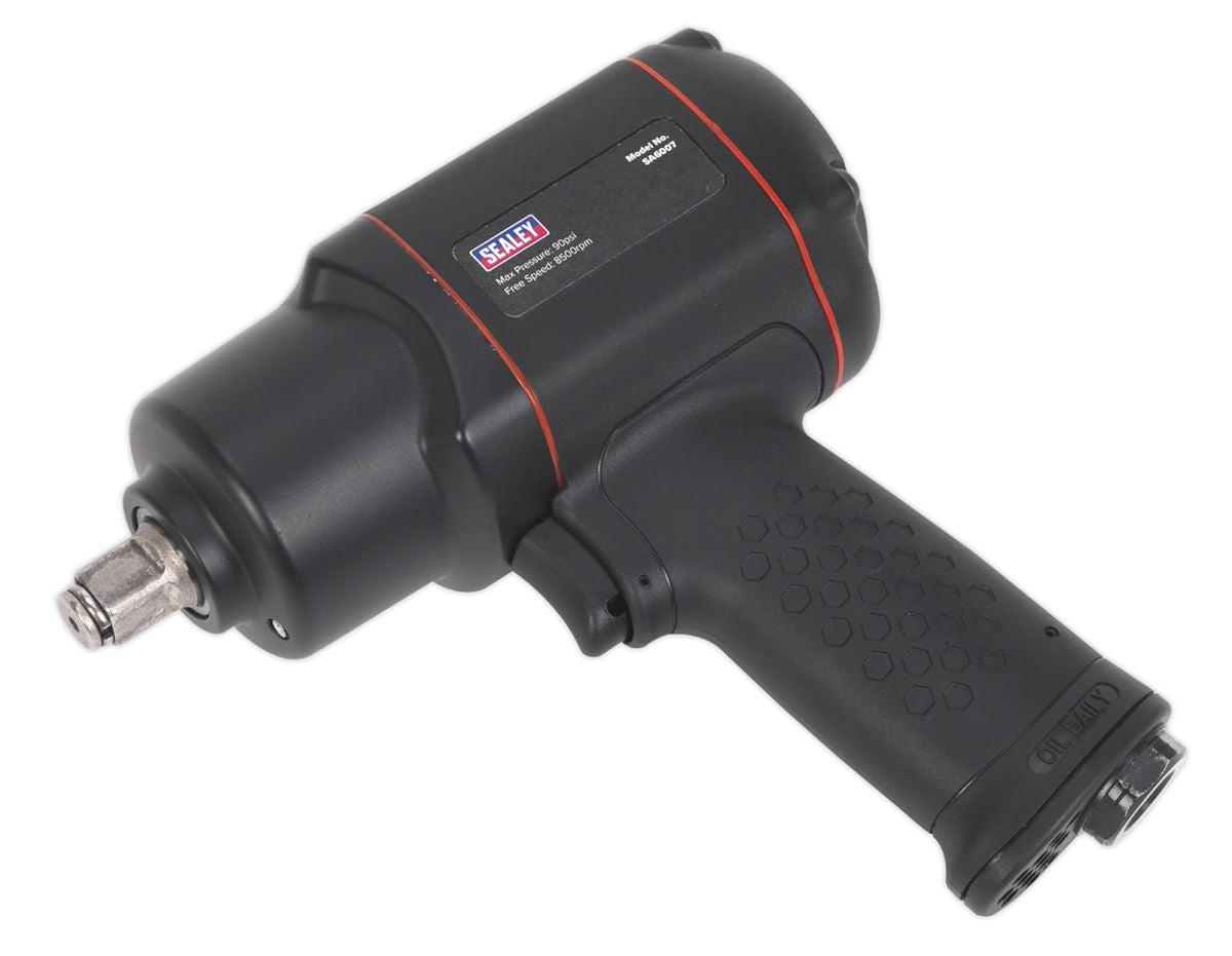 Sealey Air Impact Wrench 1/2" Drive Twin Hammer Torque 1320lb.ft 1789Nm SA6007