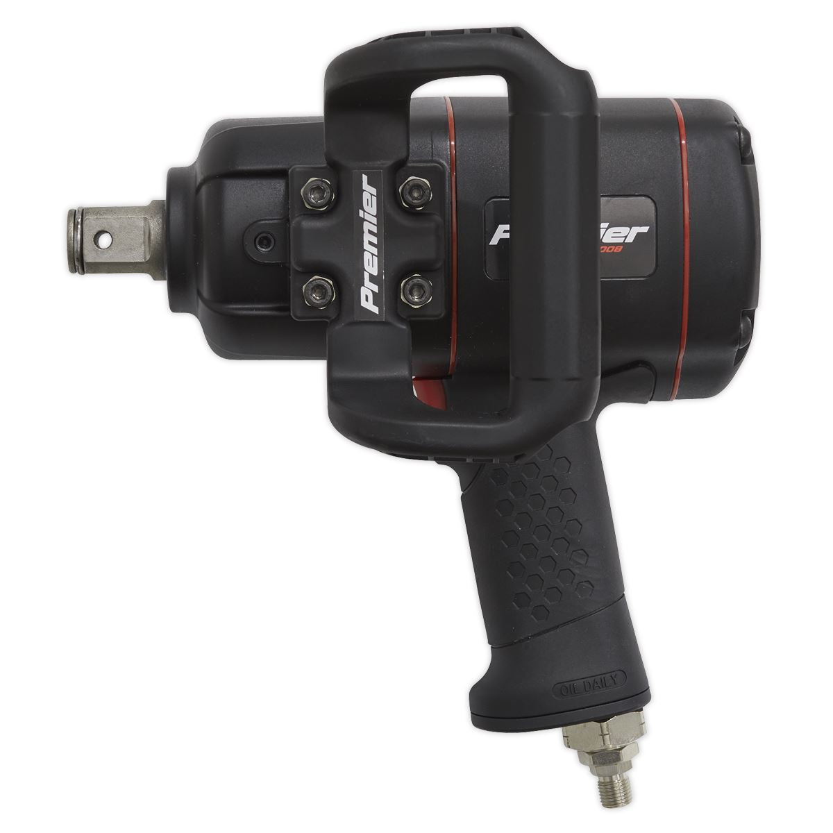 Sealey Air Impact Wrench 1"Sq Drive Twin Hammer Torque 2500lb.ft 3375Nm SA6008