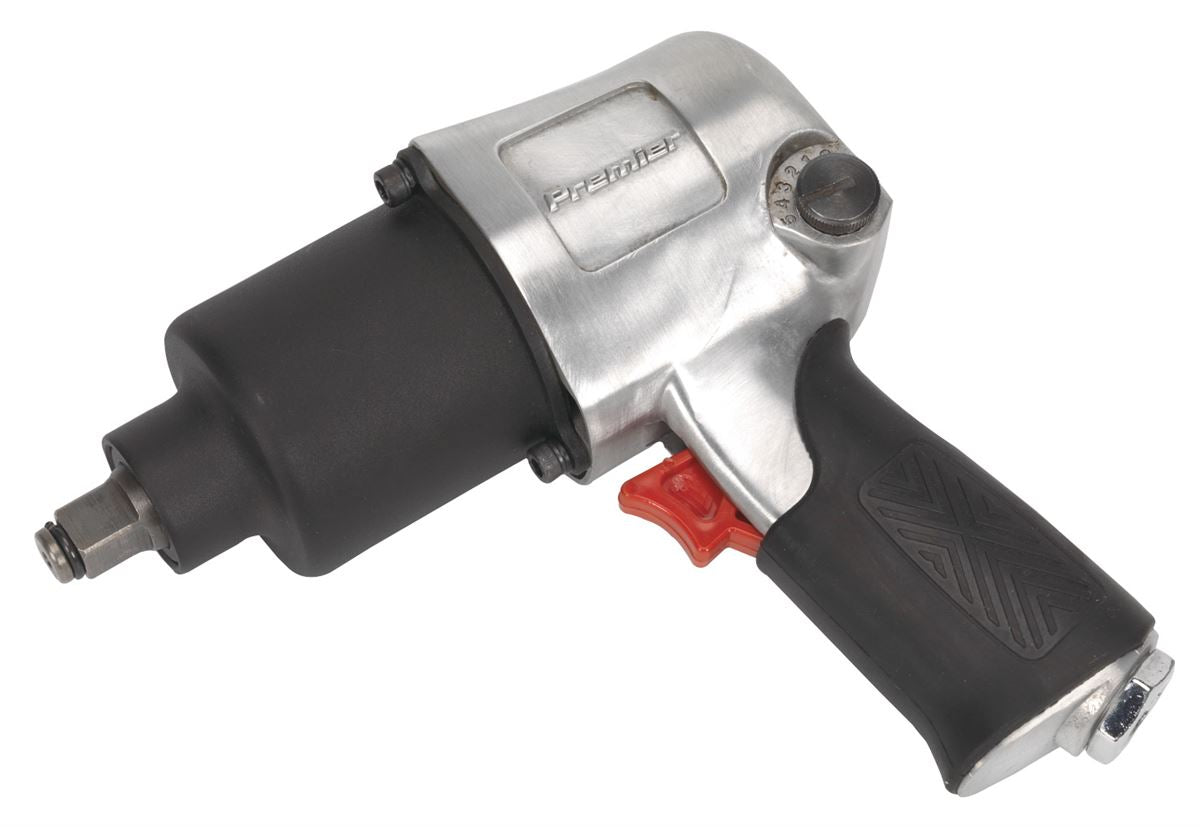 Sealey Air Impact Wrench 1/2"Sq Drive Twin Hammer Torque 500lb.ft 680Nm SA602