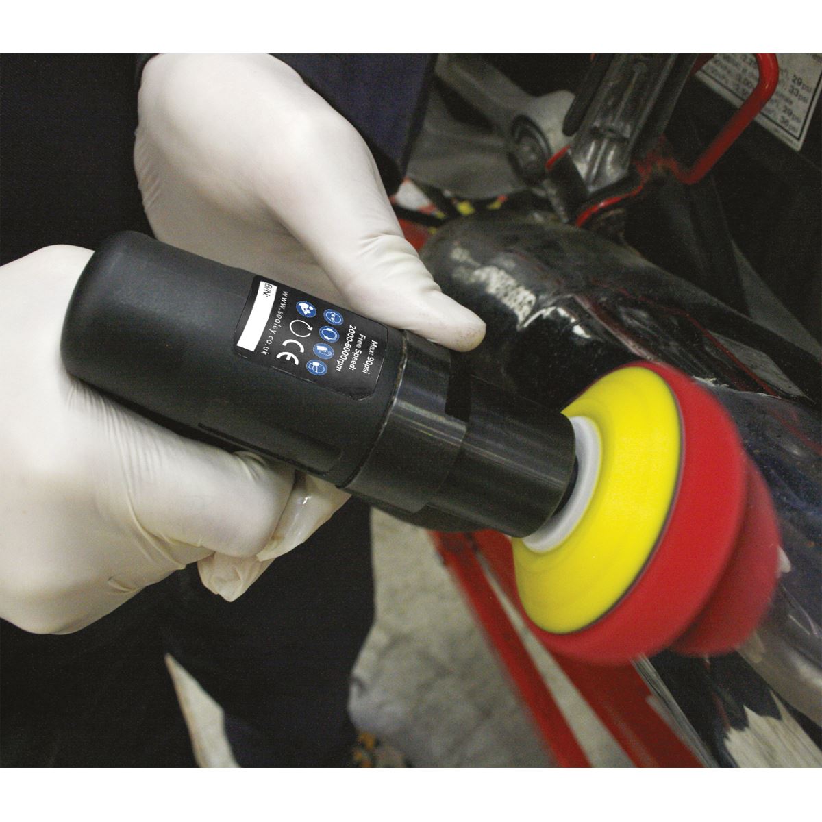 Sealey Premier Composite Mini Air Polisher �75mm SA722