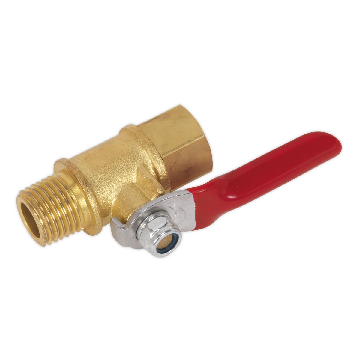 Sealey Lever Ball Valve Male And Female 1/4"BSPT x 1/4"BSP SA906