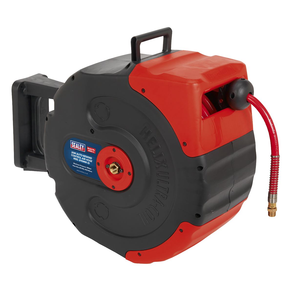 Sealey Retractable Air Hose Reel 20 Metre 10mm ID SA93