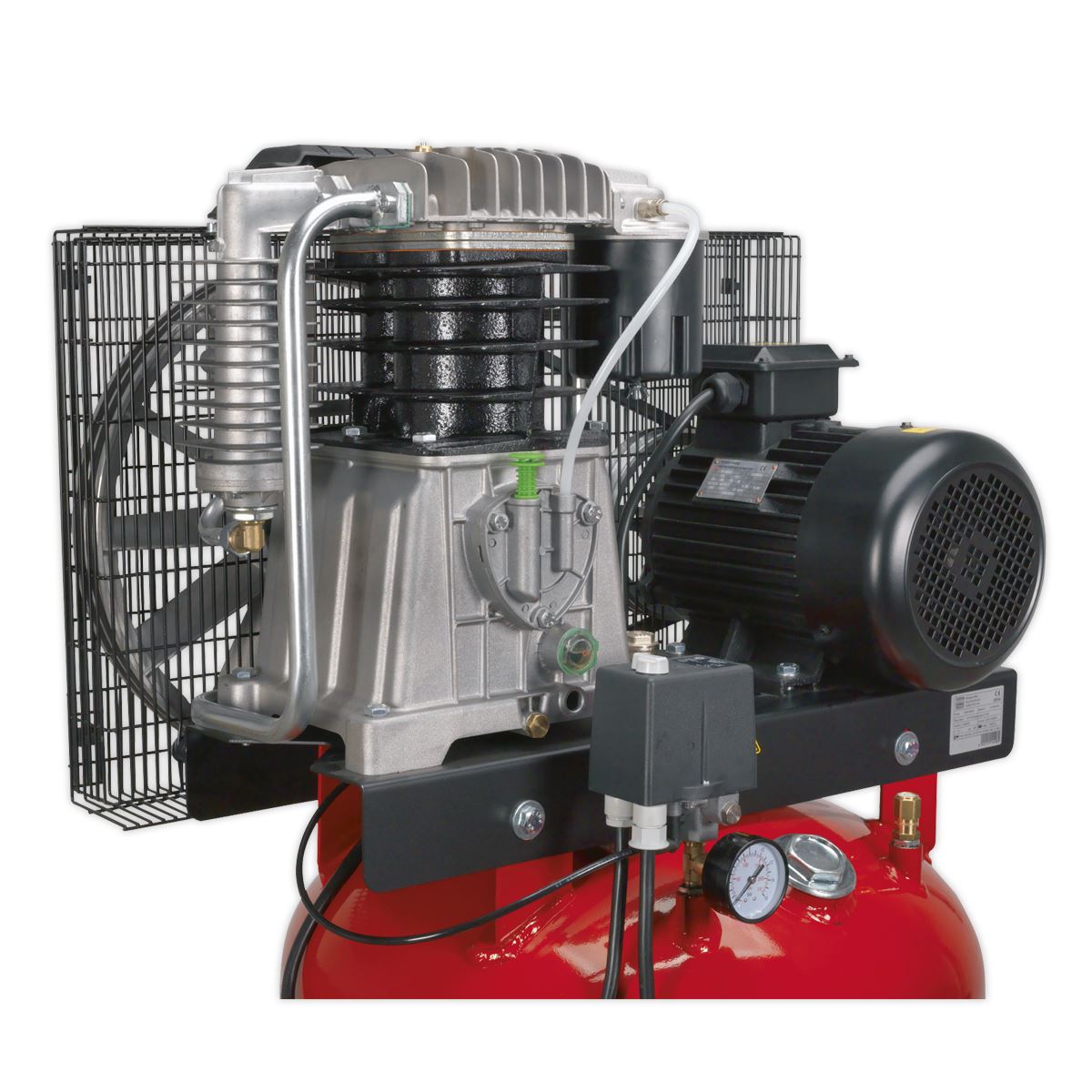 Sealey Air Compressor 270L Vertical Belt Drive 7.5hp 3ph 2 Stage SACV52775B