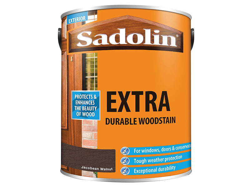 Sadolin Extra Durable Woodstain Jacobean Walnut 5 litre SAD5012998